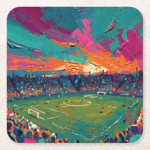 Kunst van voetbal (#1) kartonnen onderzetters