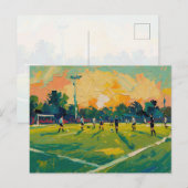 Kunst van voetbal (#2) briefkaart (Voorkant / Achterkant)