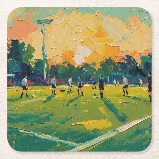 Kunst van voetbal (#2) kartonnen onderzetters (Voorkant)