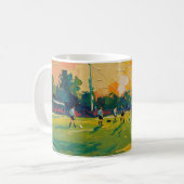 Kunst van voetbal (#2) koffiemok (Voorkant links)