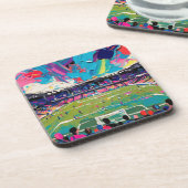 Kunst van voetbal (#3) bier onderzetter (Linkerzijde)