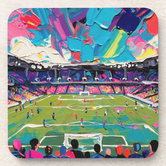 Kunst van voetbal (#3) bier onderzetter (Voorkant)