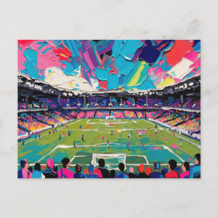 Kunst van voetbal (#3) feestdagenkaart