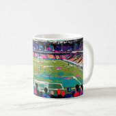 Kunst van voetbal (#3) koffiemok (Voorkant rechts)