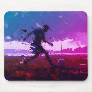 "Kunst van voetbal" (Stijl 3) Olie Schilderij Muismat