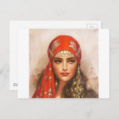 kunst van vrouwen briefkaart (Voorkant / Achterkant)