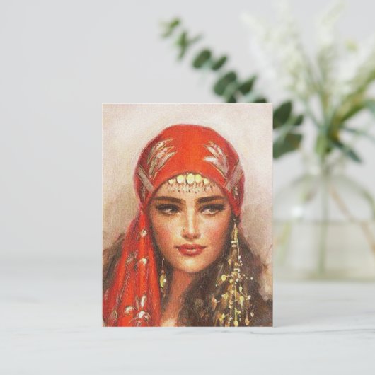 kunst van vrouwen briefkaart (Staand voorkant)