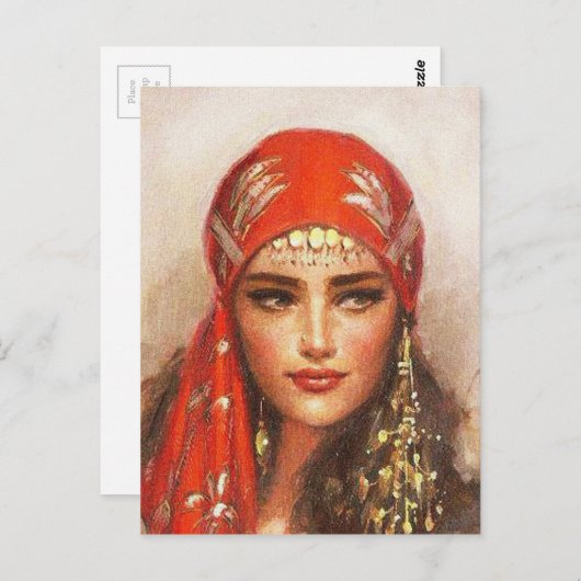 kunst van vrouwen briefkaart (Voorkant / Achterkant)