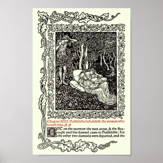  Kunst van Walter Crane voor Kelmscott Press Poster (Voorkant)