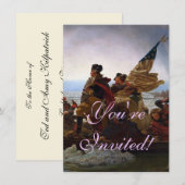 Kunst van Washington die de Delaware oversteekt Kaart (Voorkant / Achterkant)