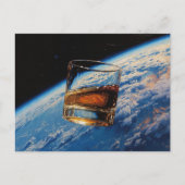 Kunst van Whiskey: In de ruimte (schilderij nr. 2) Briefkaart (Voorkant)