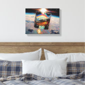 Kunst van Whiskey: In de ruimte (schilderij nr. 4) Canvas Afdruk (Insitu (Slaapkamer))