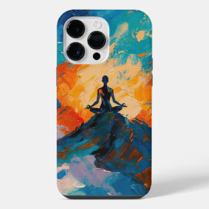 Kunst van Yoga (#4) olieverfschilderij iPhone 14 Pro Max Hoesje