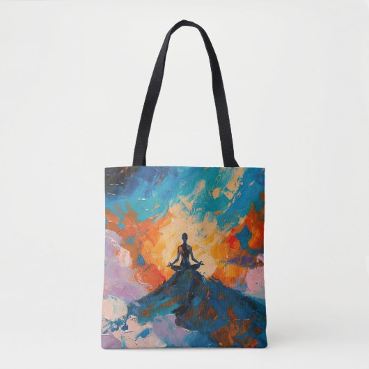 Kunst van Yoga (#4) olieverfschilderij Tote Bag (Voorkant)