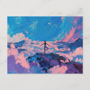 Kunst van Yoga: Evenwichtige Schoonheid (Olie Schi Briefkaart