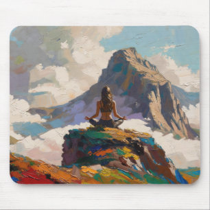 Kunst van Yoga: Evenwichtige Schoonheid (Olie Schi Muismat