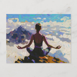 Kunst van Yoga: Gebalanceerde Schoonheid (Olie Sch Feestdagenkaart