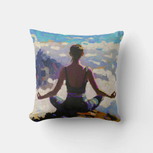 Kunst van Yoga: Gebalanceerde Schoonheid (Olie Sch Kussen