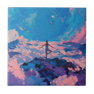 Kunst van Yoga: Gebalanceerde Schoonheid (Olie Sch Tegeltje