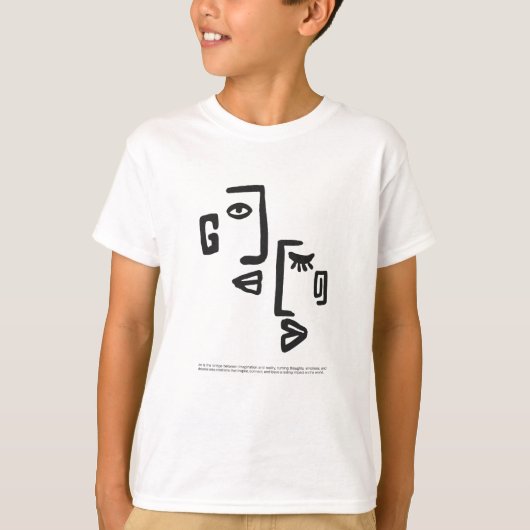 Kunst verbindt t-shirt (Voorkant)