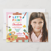 Kunst Verjaardag Schilderij Partij Verf Ambachten  Kaart (Voorkant)
