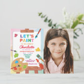 Kunst Verjaardag Schilderij Partij Verf Ambachten  Kaart (Staand voorkant)