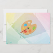 Kunst Verjaardag Schilderij Partij Verf Ambachten  Kaart (Achterkant)