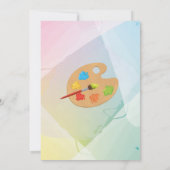 Kunst Verjaardag Schilderij Partij Verf Ambachten  Kaart (Achterkant)