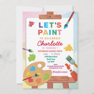 Kunst Verjaardag Schilderij Partij Verf Ambachten Kaart