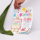 Kunst Verjaardagsfeest | Kunstenaar schilderen Kaart