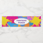 Kunst Verjaardagsfeest - Water/Cup/Drink label Waterfles Etiket (Enkel label)