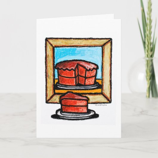 Kunst verjaardagskaart van Denis Gaston Art Kaart (Voorkant)