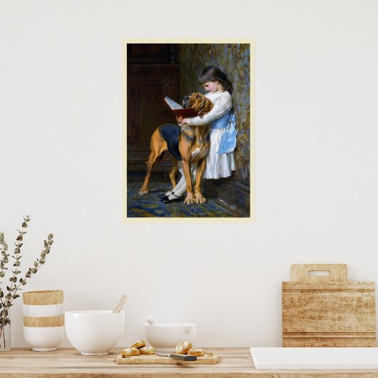  kunst verplicht onderwijs door Briton Riviere Poster (Keuken)