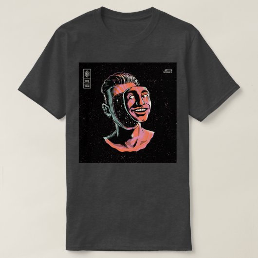 Kunst versus Wetenschap T-shirt (Design voorkant)