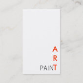 Kunst verven visitekaartje (Achterkant)