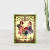 Kunst Victoriaans Kinderen Noteer Kaart (Voorkant)