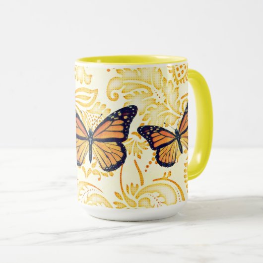 Kunst Vlinder Mok Cup (Voorkant rechts)