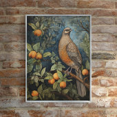 kunst Vogel in een boom Poster