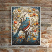 kunst Vogel in een boom Poster