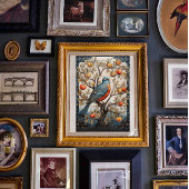 kunst Vogel in een boom Poster