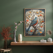 kunst Vogel in een boom Poster