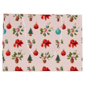 Kunst vol kerstsfeer groot cadeauzakje (Achterkant)