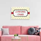 Kunst voor algemene winkelbord canvas afdruk (Insitu (Woonkamer))