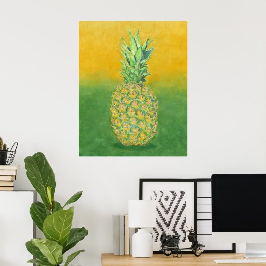 Kunst voor ananas poster (Thuiskantoor)