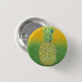 Kunst voor ananas ronde button 3,2 cm (Voorkant /achterkant)