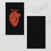 Kunst voor anatomische hardiologie visitekaartje (Voorkant / Achterkant)