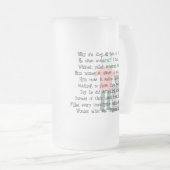 Kunst voor apothekers Geschikt voor Snoep Hart Rx' Matglas Bierpul (Voorkant rechts)