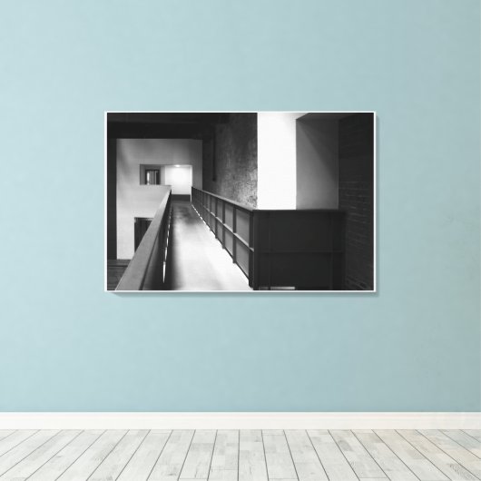 Kunst voor architectonische fugue canvas afdruk (Insitu (Houten vloer))