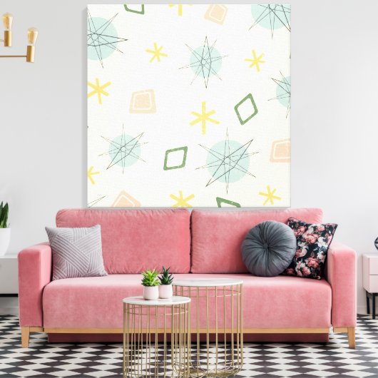 Kunst voor atoomtijdperk canvas afdruk (Insitu (Woonkamer))