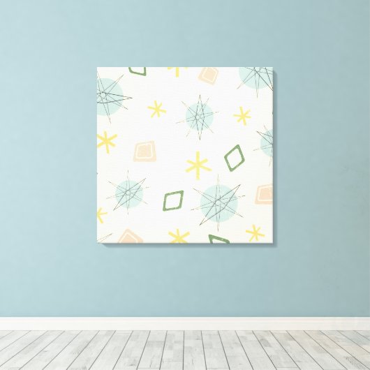 Kunst voor atoomtijdperk canvas afdruk (Insitu (Houten vloer))